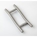 Rembrandt - "S" 8" Modern & Contemporary Double Shower Pull Stainless Steel for Entrance/Entry/Shower/Glass/Shop/Store  Interior/Exterior Barn & Gates - Polished Nickel - B06XR4WVS9